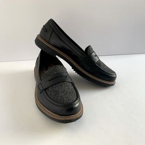 Clarks Collection black loafers